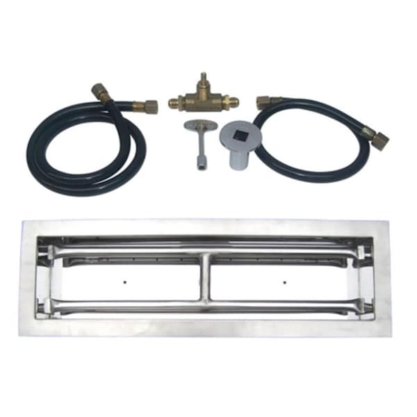 Sleep Ez 30 in. Stainless Steel Drop-In Rectangular Burner Kit, Natural Gas SL2646347 - main